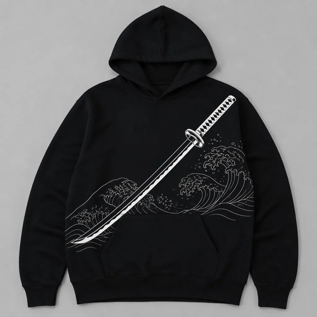 Wave Katana Premium Hoodie