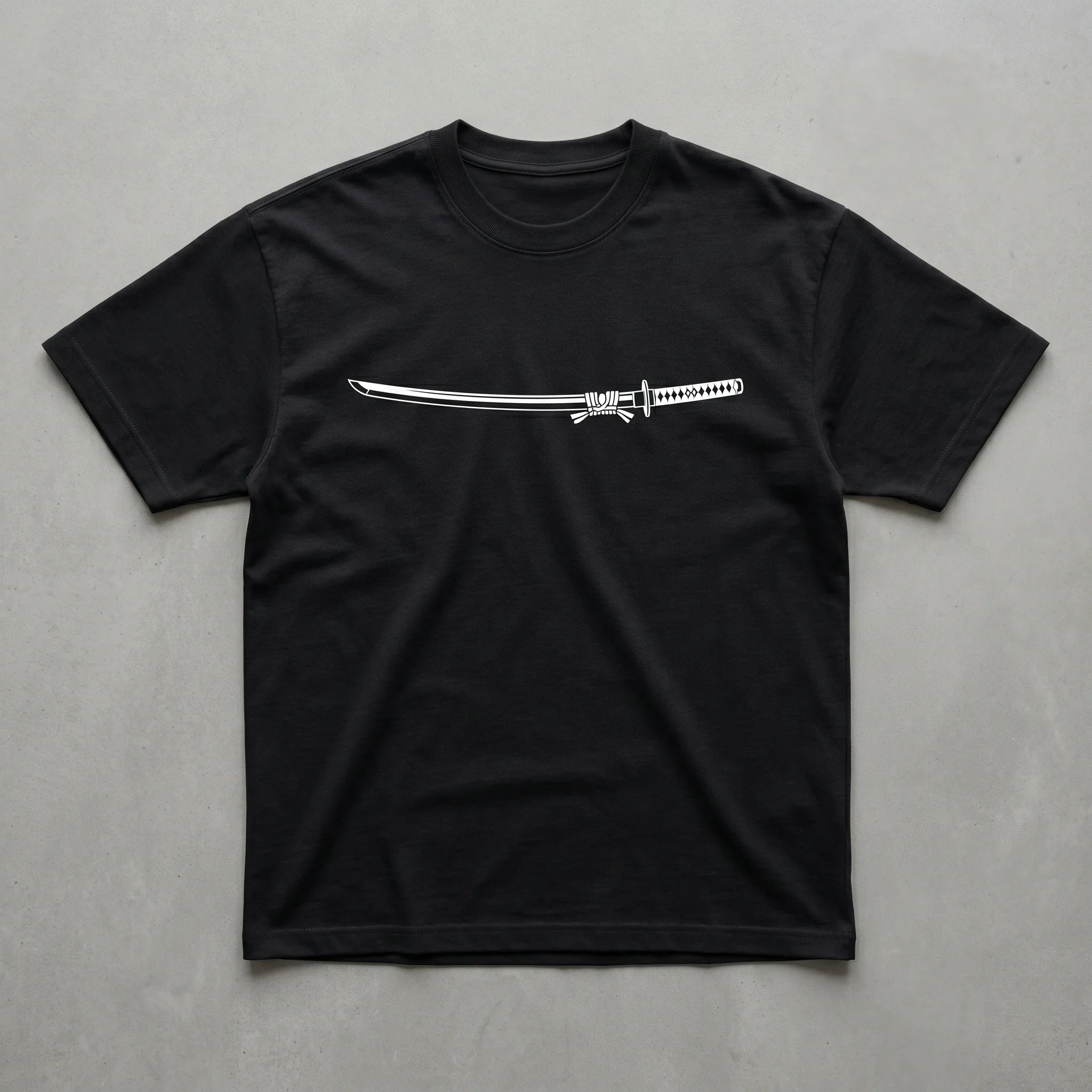 Black Katana Oversized Tee